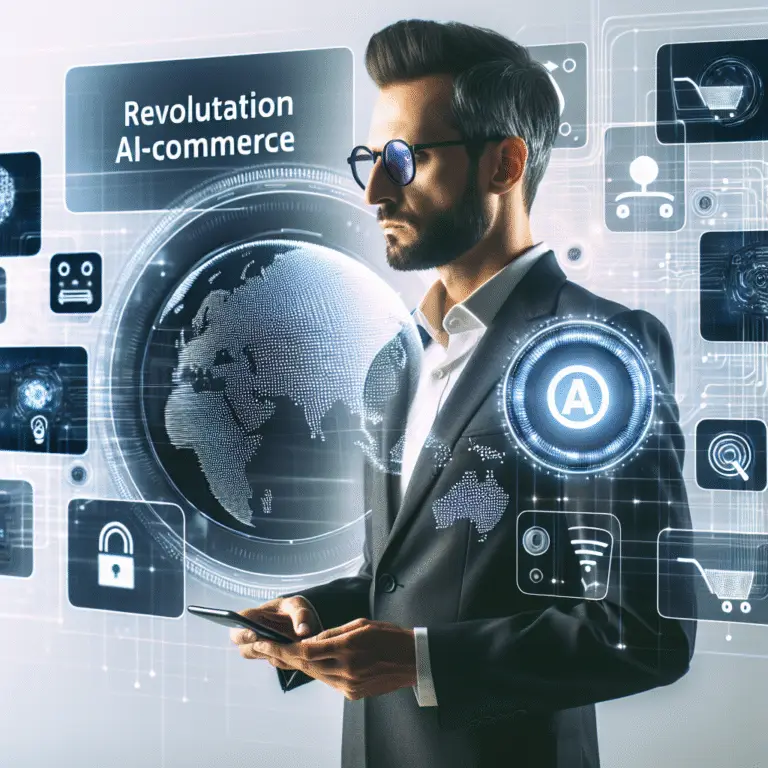 Explorando o impacto da IA no e-commerce: revolução no comportamento do consumidor e futuro das compras online com personalização e eficiência.