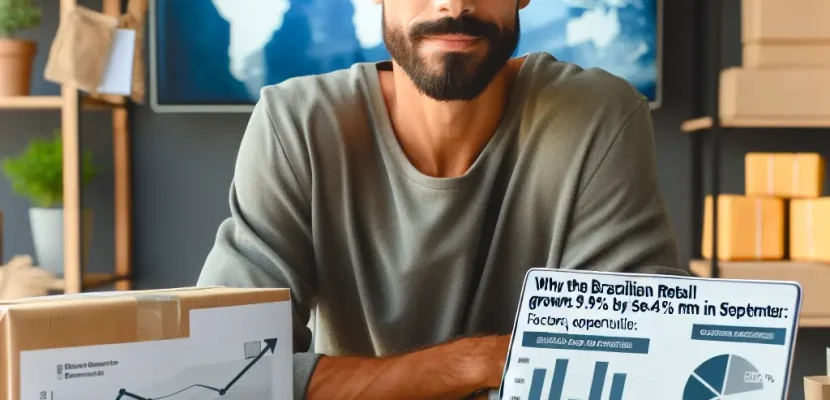 Varejo brasileiro cresce 9,4% em setembro O varejo brasileiro cresce 9,4% em setembro de 2024, impulsionado por digitalização, economia estabilizada, promoções e novas tendências. Descubra fatores, oportunidades e desafios para lucrar e inovar no setor.