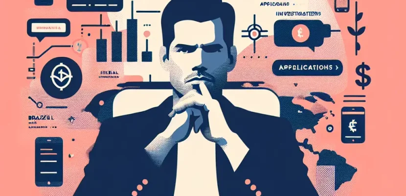 Brasil investe US$ 2,85 bilhões em 2024 para atrair usuários de aplicativos, impulsionando a economia digital.